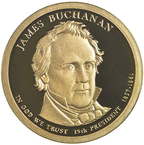 Proof Cameo 2010 James Buchanan - Fifteenth President - Presidential Dollar Coin | Property Room