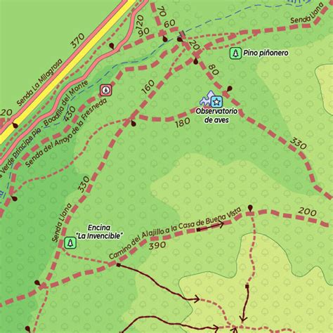 MikeMap Boadilla, Plano de caminos y carriles bici en Boadilla del Monte Map by World Sites ...