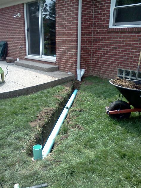 Landscape Labor Solutions Blog: Downspout Drainage Job Profile - Plymouth, MI