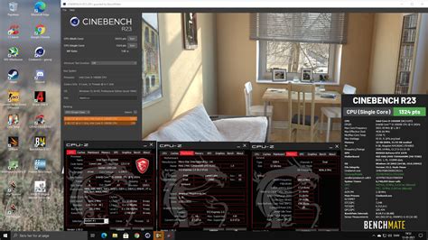 Martin.v.r`s Cinebench - R23 Single Core with BenchMate score: 1324 cb with a Core i5 10600K