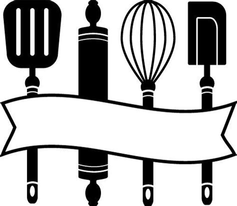 Free SVG Files | SVG, PNG, DXF, EPS | Kitchen Utensils Banner