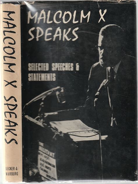 Malcolm X Speaks Selected Speeches and Statements by X, Malcolm: Near Fine Hardcover (1966) 1st ...