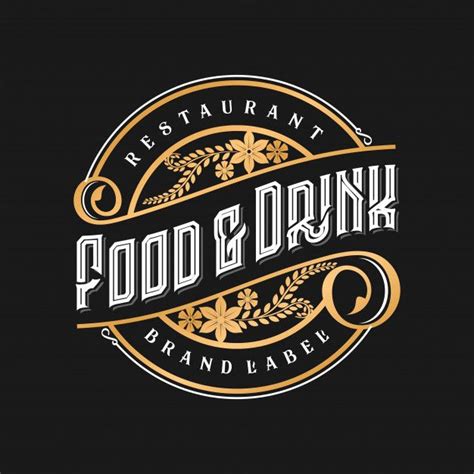 Premium Vector | Vintage logo for restaurant food and drink | Logotipos ...