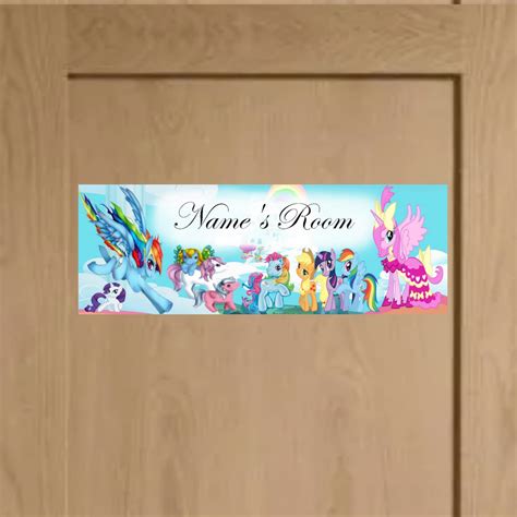 Pony Metal Door Sign – Naughty Card & Only Bear