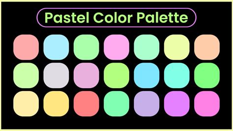 pastel color palette. set of pastel colors. vectors 23287381 Vector Art ...