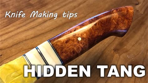 Knife making Tips : Hidden Tang - YouTube