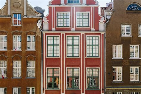 Photos, Gdansk, Poland, architecture, old town, tenement house, window ...