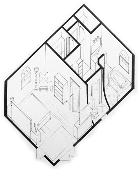 Planometric view of a few rooms. | Minimalist bedroom decor, Minimalist decor, Minimalist ...