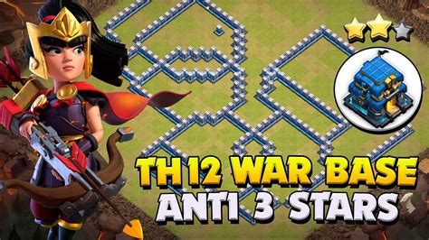 New Best Th12 War Base With Copy Link | Town Hall 12 Anti 3 Stars Base ...