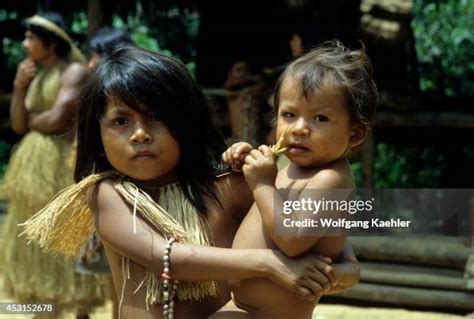 Amazon River, Yagua Indian Children. News Photo - Getty Images