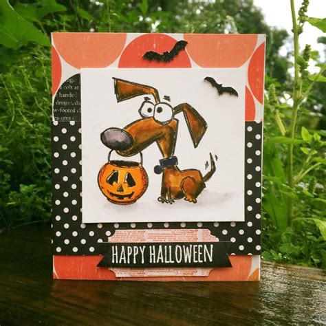 Lorrie's Story: Halloween Crazy Dog Cards