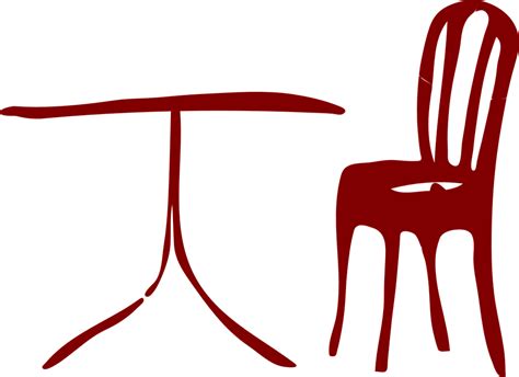 Download Table, Chair, Marron. Royalty-Free Vector Graphic - Pixabay