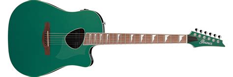 Green Acoustic Electric Guitar