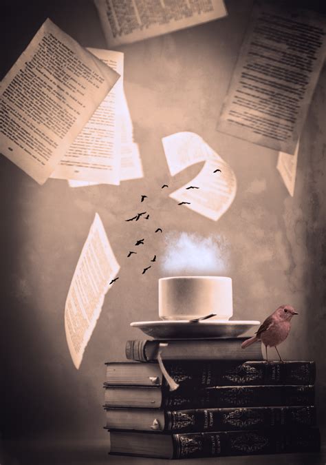 Book, Mug And Birds Free Stock Photo - Public Domain Pictures