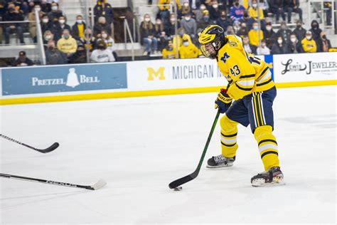 Luke Hughes notches jaw-dropping goal, leads Michigan hockey to win