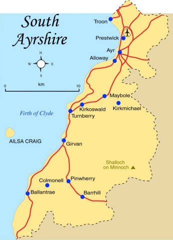 Map Of Ayrshire