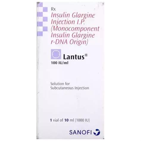 Lantus 10 ml Solution for Injection: Uses, Price, Dosage, Side Effects ...