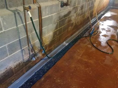 Basement Waterproofing - French Drain System Installed in Milltown, NJ ...