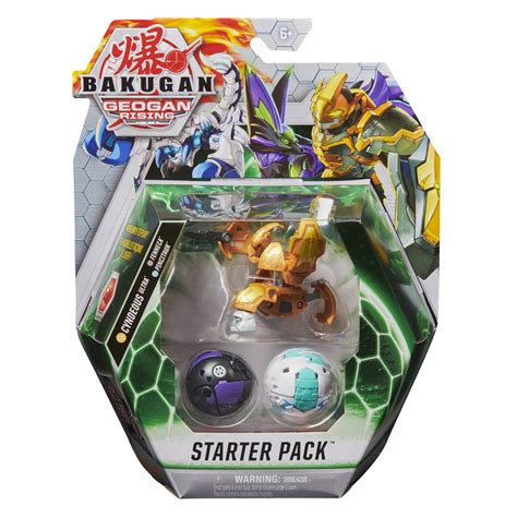 Bakugan Starter Pack 3-Pack, Cyndeous Ultra, Geogan Rising Collectible ...