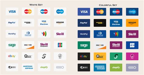 20 Free Payment Method & Credit Card Icon Sets | Credit card icon ...