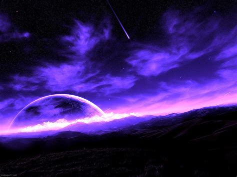 Purple Blue Planet Technology Poster Background Mocku - vrogue.co