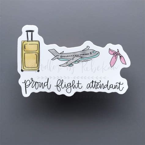 Proud Flight Attendant Sticker | Wintersport