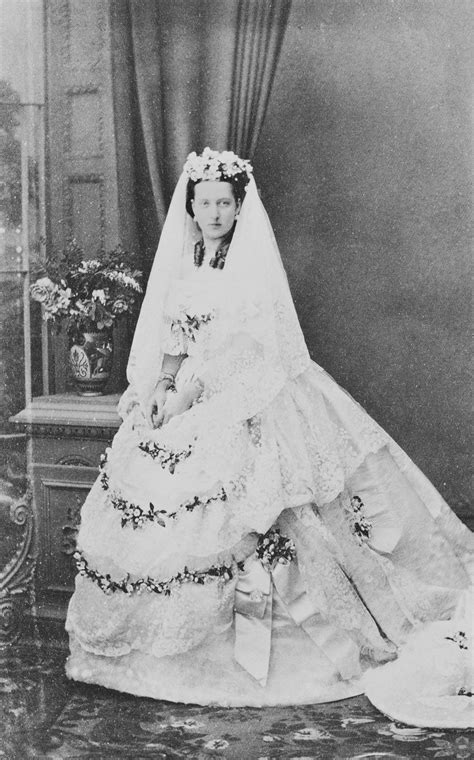 Princess Alexandra in her Wedding Dress