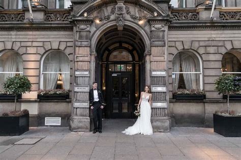 The George Hotel Edinburgh - see our newlywed photos and info