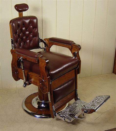 Antique Oak Koken Barber Chair #KOKEN | Barber chair, Barber chair for ...