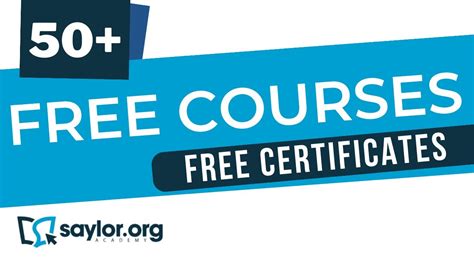 Saylor Academy Free Courses with Free Certificates | 20+ Free Online Courses - YouTube