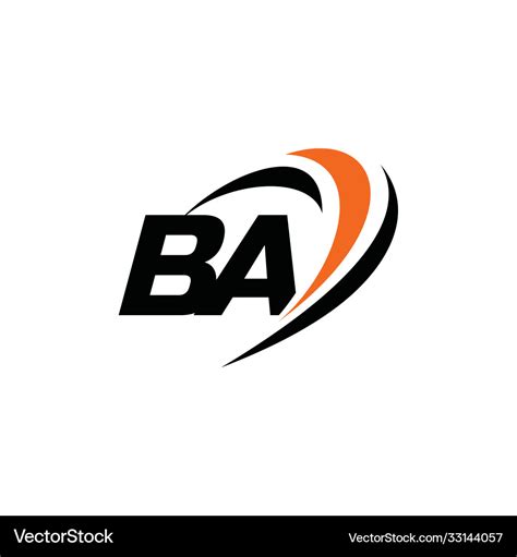 Ba monogram logo Royalty Free Vector Image - VectorStock