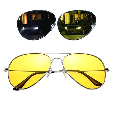 Polarized Copper Alloy Car Drivers Night Vision Goggles Anti glare Polarizer Sunglasses ...