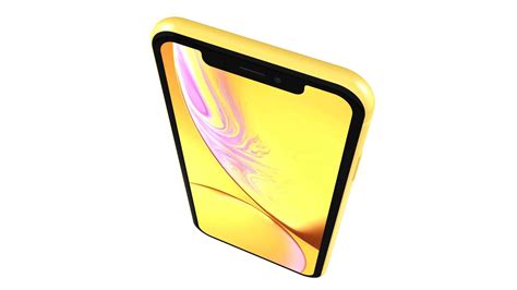 Apple iPhone XR Yellow - 3D Model by rzo