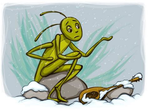 Grasshopper and the Ant by Adelya Tumasyeva at Coroflot.com | Illustration, Ameisen, Fabel