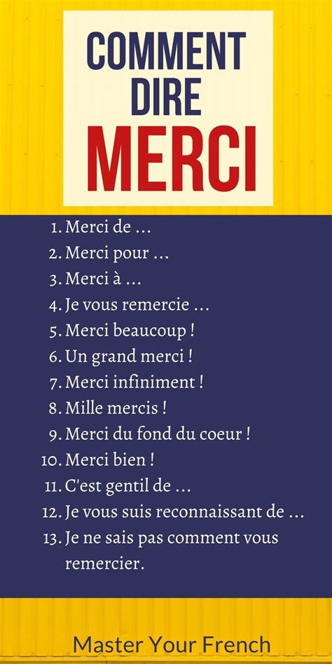 Les meilleures formules pour dire merci en français - Master Your French