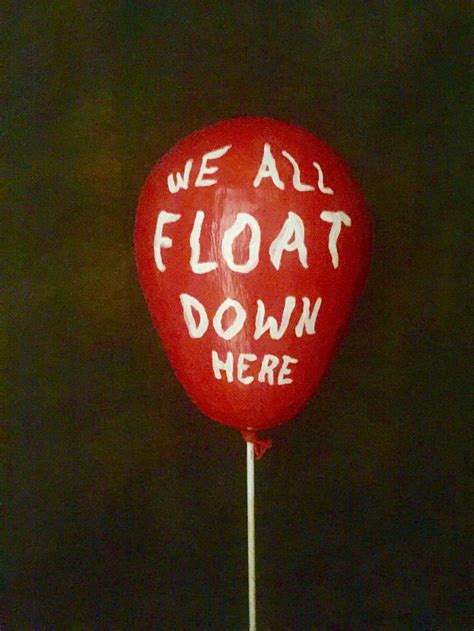 The red balloon from ‘IT’ (2017). Made of paper mâché | Red balloon, Halloween party planning ...