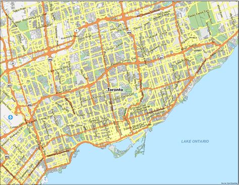 Map of Toronto, Ontario - GIS Geography