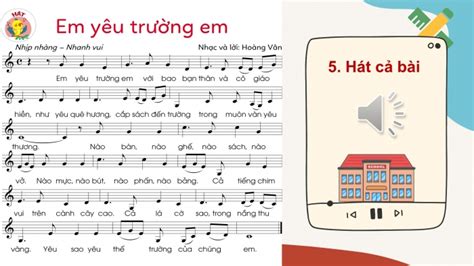 Giáo án điện tử âm nhạc 3 cánh diều tiết 1: Học hát em yêu trường em | Bài giảng điện tử âm nhạc ...