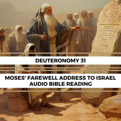 Deuteronomy 31: Moses' Farewell Address to Israel - Clear & Engaging Audio Bible Reading ...