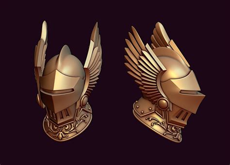 warrior Knight winged helmet 3D printable model | CGTrader