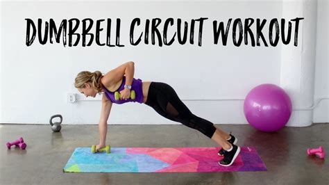 Full Body Circuit Workout With Dumbbells