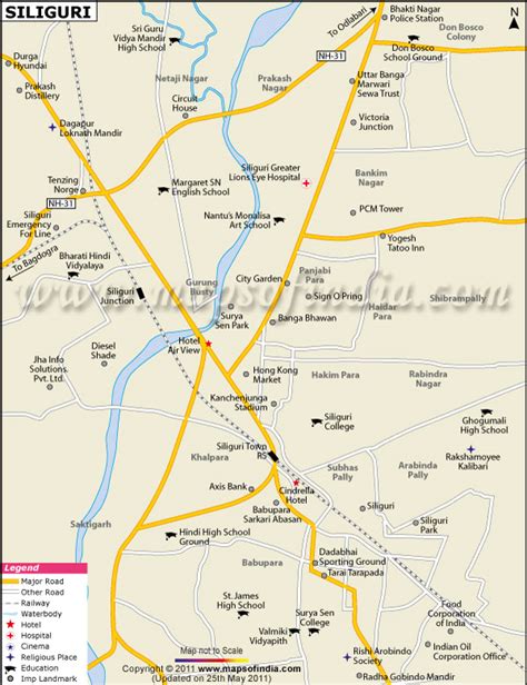 Siliguri City Map (Teesta Map)