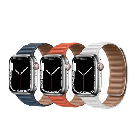 Leather Magnetic Apple Watch Strap | Auramart.lk