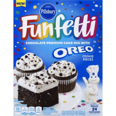 Pillsbury Cake Mix, Chocolate with Oreo Cookie Pieces, Premium