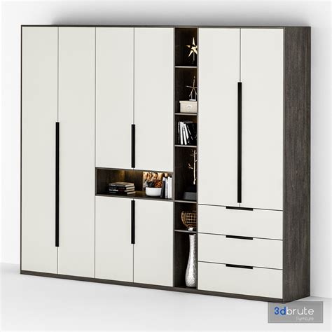 Wardrobe Furniture 015 3d model Buy Download 3dbrute