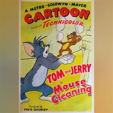 Tom And Jerry In Mouse Cleaning (1948) | Original Movie Poster | Vintage Film Poster – At The ...