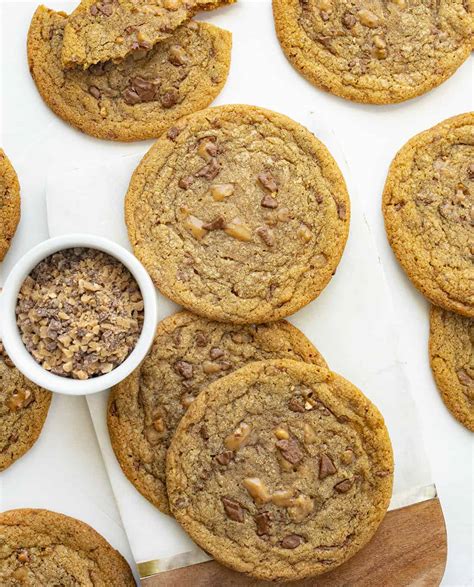 Browned Butter Toffee Cookies - i am baker