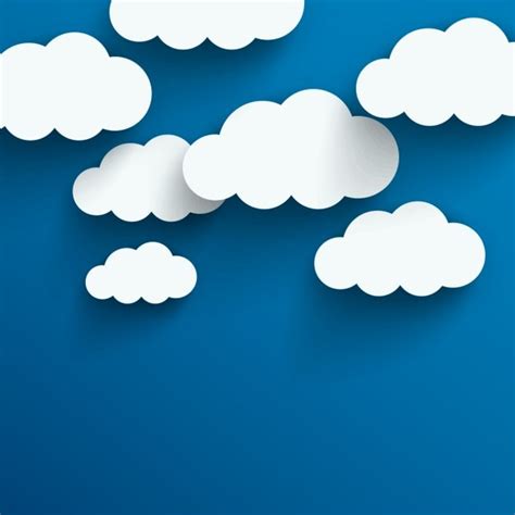 Clouds Vector Background