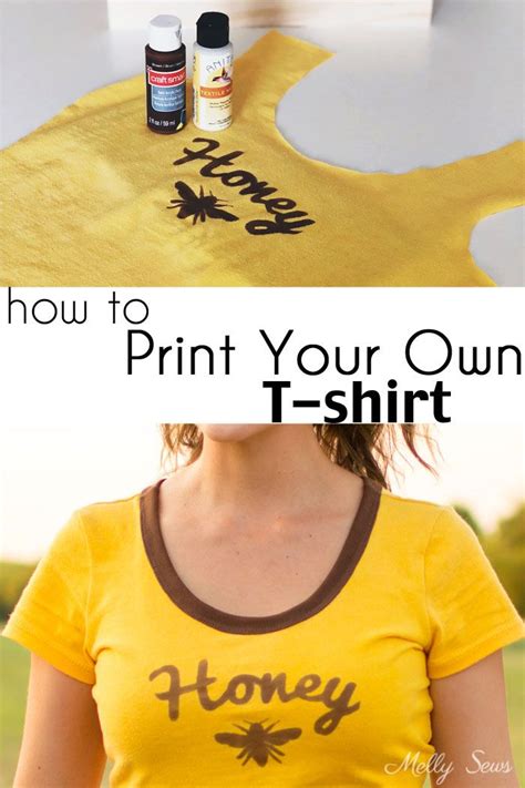 How to Make a Custom T-shirt - DIY Tutorial | Diy t shirt printing, Diy shirt printing, T shirt diy