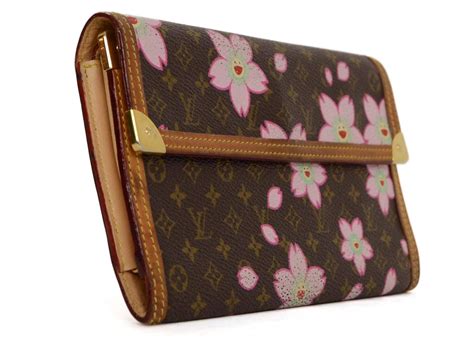 Louis Vuitton Monogram Cherry Blossom Long Wallet GHW image 2